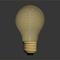 Lighting Combination Featuring Golden Filament Bulb With Modern Design And Reflection
