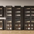 Modern Wine Cabinet Red Wine Cabinet Constant Temperature Red Wine Cabinet Seamless Embedded Red Wine Cabinet 3d model