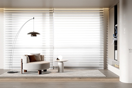 Modern Curtains 3d model