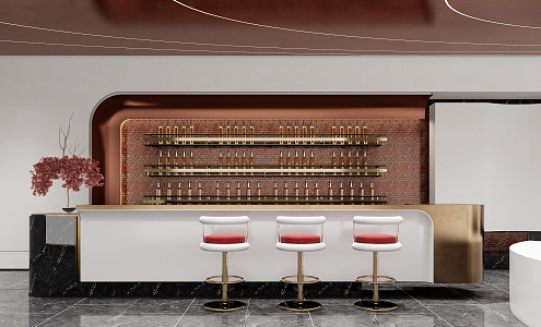 Modern Bar Water Bar 3d model