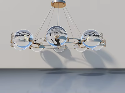 Modern Swing Door Design With Glass Panels And Gold Chandelier Lighting 3d model