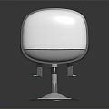 Ergonomic Modern V318 Labeled Seat Featuring Metal Frame Armrests Round Base And Footrests