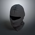 Gray Balaclava Full Head Coverage Design With Eye Opening And Fabric Texture