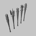 Modified Baseball Bats As Weapons With Nails Blades And Bloodstains
