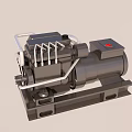 Industrial Heavy Duty Motorized Pump With Metal Housing And Piping Components