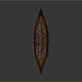 Ancient Viking Wooden Ship With Dragon Head Prow And Colorful Shield Decorations