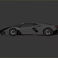 Silver Sports Car With Sleek Modern Body Design Black Wheels And Rear Spoiler