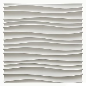 modern wall panel curved wall panel 3d model