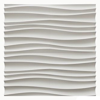 modern wall panel curved wall panel 3d model