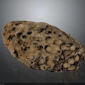 Natural Brown Porous Stone With Unique Hole Texture For Decorative Use