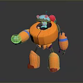 Robot Assistant Small Robot Butler Robot Butler Figure Game Figure 3d model