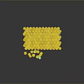 Yellow Radioactive Waste Drums Stacked With Radioactive Symbols And Fallen Lids