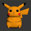 Cute Pikachu Character With Yellow Fur Black Tipped Ears Red Cheeks And Big Eyes