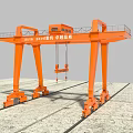 Industrial Gantry Crane LHM420 Orange Made in China Heavy Duty Lifting Equipment