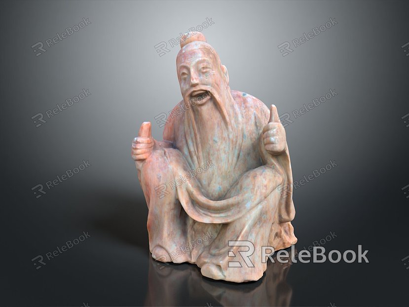 The Wise Man Tiegai Li Eight Immortals Figure Old Man Old Man Ancient Old Man Ancient Wise Warlock Master model