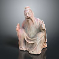 The Wise Man Tiegai Li Eight Immortals Figure Old Man Old Man Ancient Old Man Ancient Wise Warlock Master 3d model