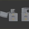 Lighter Mechanical Lighter Kerosene Lighter Windproof Lighter Realistic 3d model