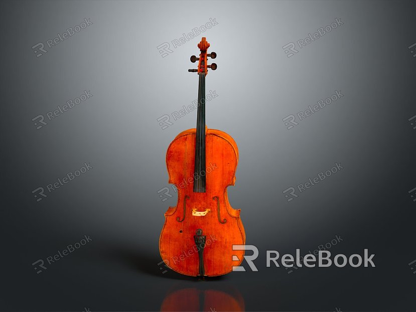 Violin Violin Cartoon Violin Animation Violin Instrument String Western Instrument model