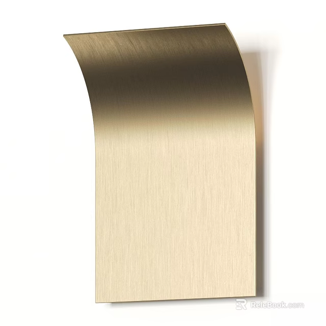 Modern Minimalist Gold Brushed Wall Lamp For Interior Home Lighting Decor 3d model 