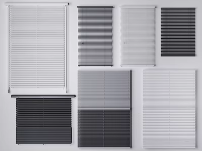 Modern venetian blinds venetian blinds combination 3d model