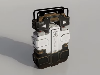 Smart Machine Featuring Modular Design Multi Layer Structure And White Black Casing 3d model