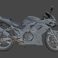 Suzuki SV650s motorcycle 3d model