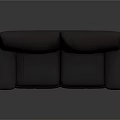 People Enjoying Comfortable Dark Gray Leather Two Seater Modern Sofa In Room