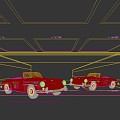 Retro Car Car 3d model