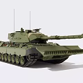 Leopard 1A5 tank 3d model