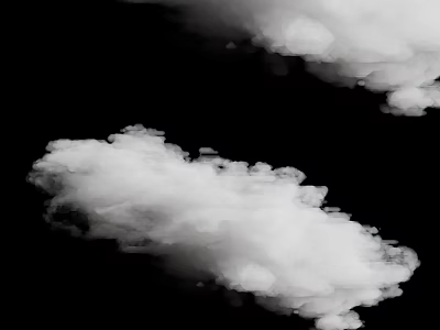 Cloud Shaped Garden Decor Piece On Black Background For Outdoor Decoration 3d model