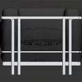 Modern Gray Accent Chair with Metal Frame and Comfortable Cushion Design