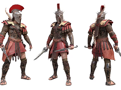 European Man Ancient European Gladiator 3d model