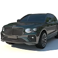 Dark Green Luxury SUV Car with Stylish Front Grille and Alloy Wheels