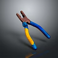 Pipe pliers vise bench vise wrench tool hardware tool processing tool furniture 3d model