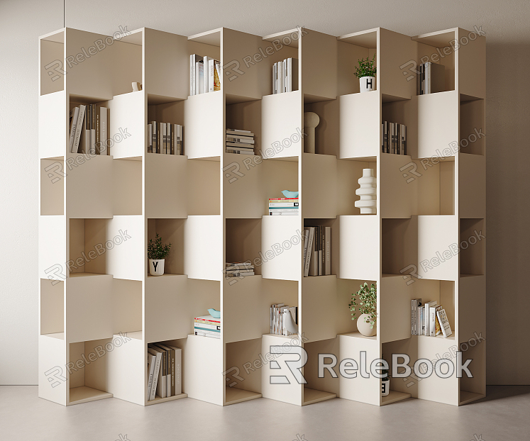 Modern bookcase model