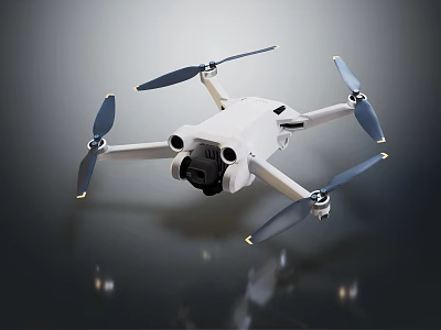 Modern drone aerial photography drone 3d model Modern drone aerial photography drone 3d model