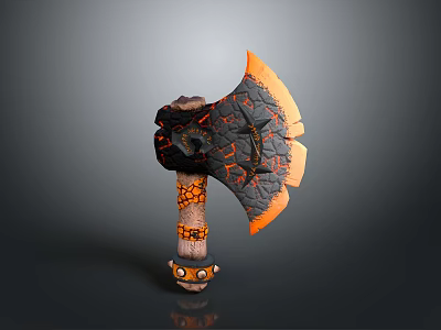 Tomahawk Axe Weapon Mythical Weapon Magic Axe Forging Axe Decorative Axe Crack Axe Luminous Axe Stone Axe Handle Metal Axe Blade Cold Weapon 3d model