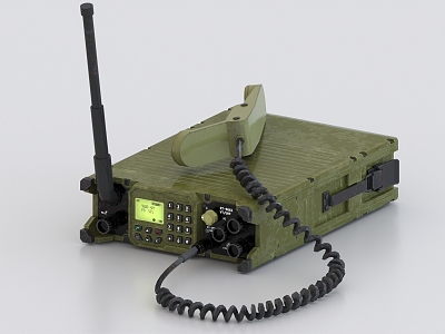 Military Radio Station Radio Equipment 3d model