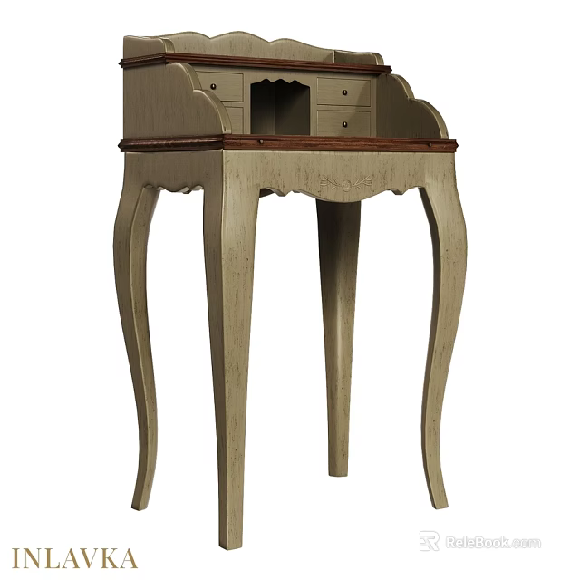 Luxury Two Seater Sofa With Elegant Carved Legs And Classic Design For Living Room 3d model 