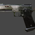 Sleek Black Tactical Pistol With Textured Grip And Durable Metal Construction Design