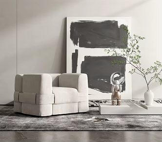 Modern Cassina Single Sofa 3d model