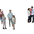 Group of People With Children And Adults Playing And Interacting Casually