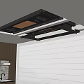 Modern Open Kitchen Design With Efficient Range Hood And Daily Appliances