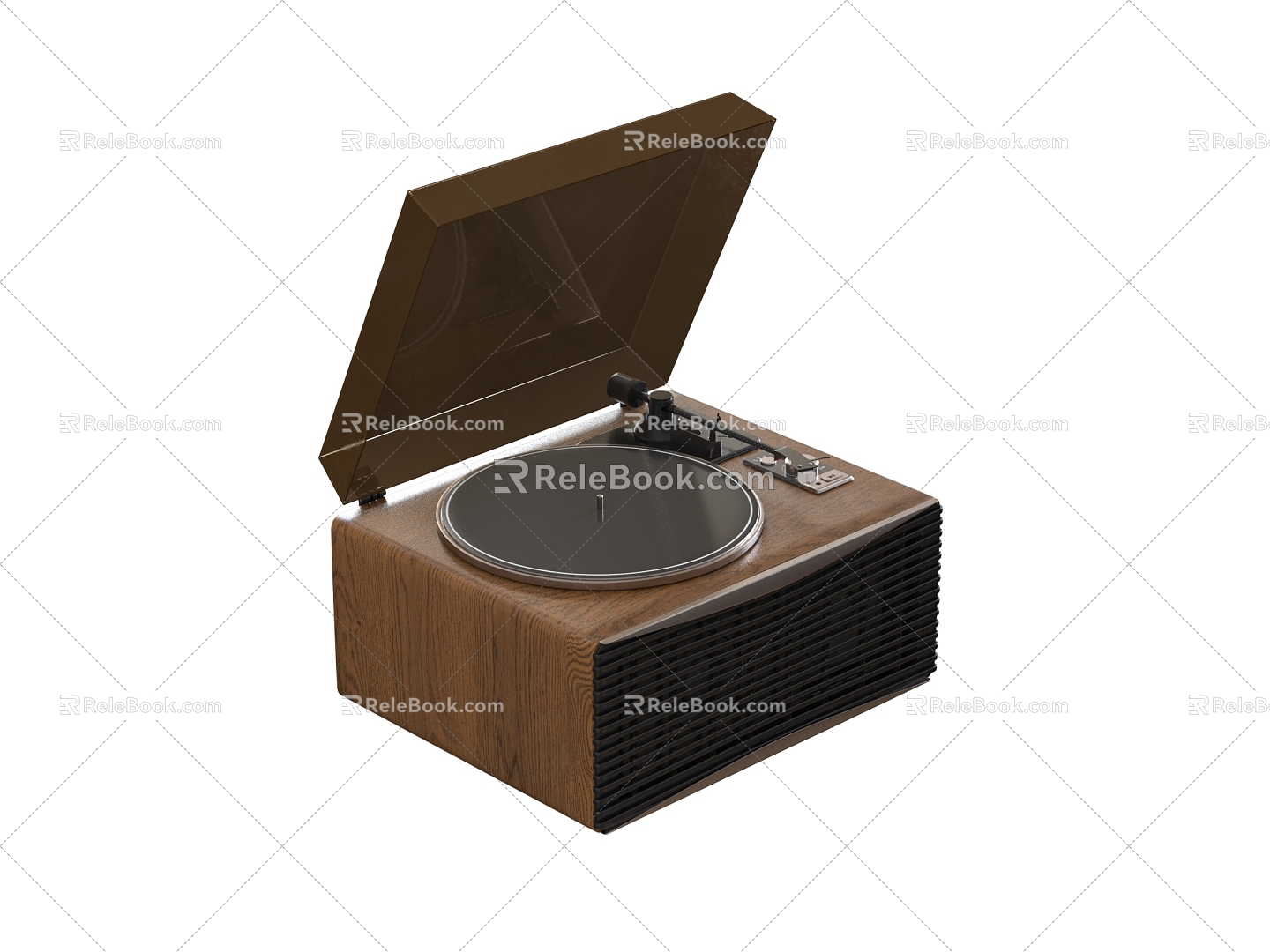 vinyl record player 3d model