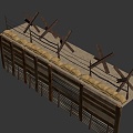 Trench wire 3d model