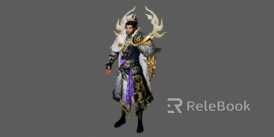Game Male Character 3d model 