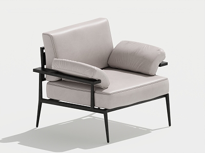 Modern Single Sofa Single Leisure Chair 3d model