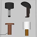 Modern Table Lamp Combination Bedside Metal Table Lampshade Table Lamp Floor Table Lamp Room Bedroom Table Lamp Simple Fashion Table Lamp 3d model