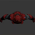 Iron Man 3D Model With Red And Gold Armor Detailed Mechanical Design