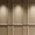 Modern Beige Wall Paneling With Elegant Geometric Panel Design For Interior Walls 3d model